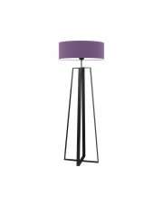 Czarno-fioletowa lampa podłogowa w stylu vintage MOSS