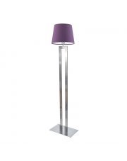 Srebrna lampa stojąca podłogowa VEGAS w stylu art deco 