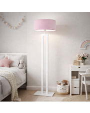 Designerska lampa podłogowa z jasnofioletowym abażurem dla dziecka KALIFORNIA