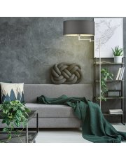 Skandynawska lampa stojąca z abażurem CANCUN