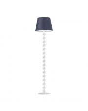 Biała lampa podłogowa z abażurem BANGKOK 