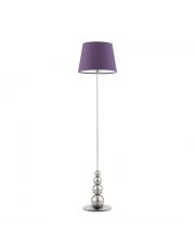 Srebrna lampa podłogowa do czytania w łóżku LIZBONA