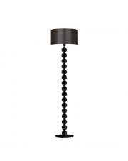 Czarna lampa stojąca do salonu GIZA