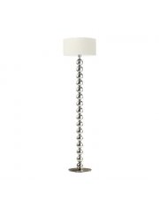 Designerska lampa stojąca do sypialni GIZA ze srebrnymi kulami