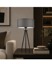 Srebrna lampka nocna na trójnogu w stylu skandynawskim ALTA