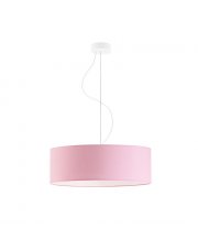 Różowa lampa wisząca do pokoju dziecięcego HAJFA fi - 50 cm - kolor jasny różowy