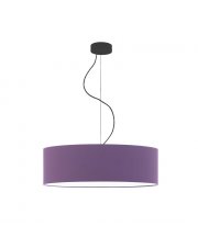 Lampa wisząca z abażurem HAJFA fi - 60 cm - kolor fioletowy