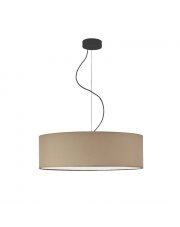 Beżowa lampa wisząca do kuchni nad stół HAJFA fi - 60 cm - kolor beżowy