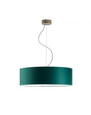 Nowoczesna lampa wisząca nad stół do salonu HAJFA fi - 60 cm - kolor zieleń butelkowa
