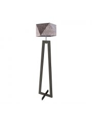 Designerska lampa podłogowa z drewna BAKU
