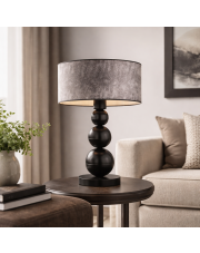 Designerska lampa stołowa w kolorze białym HONOLULU z betonowym kloszem