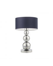 Srebrna lampa stołowa do salonu HONOLULU z 3 ozdobnymi kulami