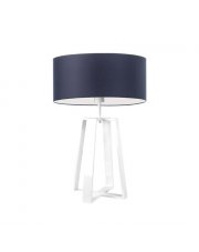 Biała lampa stołowa LED do salonu THOR