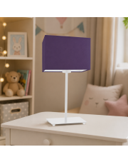 Lampka nocna z fioletowym abażurem w stylu art deco AMALFI