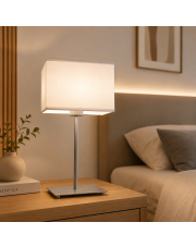 Lampa stołowa z abażurem AMALFI w stylu skandynawskim