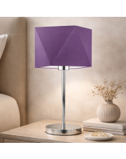 Fioletowa lampka nocna w stylu art deco WUHU 