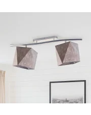 Regulowana lampa sufitowa LED do kuchni CORONA na belce 2-płomienna