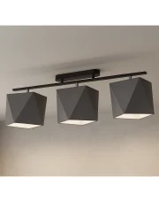 Lampa sufitowa 3-punktowa szara regulowana DETROIT