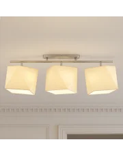 Klasyczna lampa sufitowa do salonu regulowana DETROIT z kremowymi abażurami