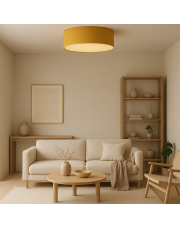 Lampa sufitowa musztardowa DUBAJ fi - 50 cm