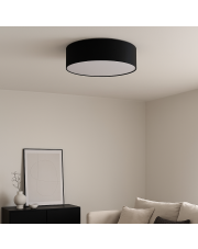 Czarna lampa sufitowa do salonu LED DUBAJ fi - 50 cm
