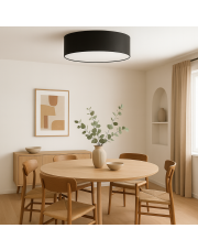 Czarna lampa sufitowa do salonu DUBAJ fi - 60 cm