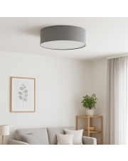 Szara lampa sufitowa do salonu DUBAJ fi - 60 cm