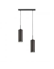 Brązowa lampa sufitowa podwójna regulowana MADERA