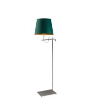 Klasyczna lampa podłogowa z abażurem ze złotym wnętrzem BATA GOLD