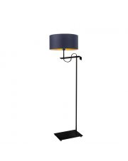 Lampa stojąca do biura z efektownym abażurem KAMERUN GOLD