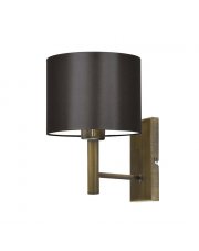 Klasyczna lampa ścienna do sypialni TEGU brązowy kinkiet ścienny