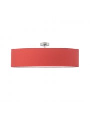 Czerwona lampa sufitowa z dużym abażurem GRENADA  fi - 80 cm - kolor czerwony