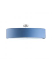Niebieska lampa sufitowa do sypialni GRENADA  fi - 80 cm - kolor niebieski