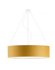 Lampa wisząca z regulacją wysokości PORTO fi - 80 cm - kolor musztardowy