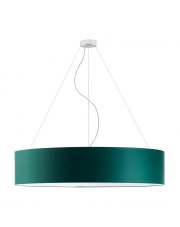 Kilkupłomienna lampa wisząca PORTO fi - 100 cm - zieleń butelkowa