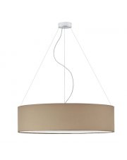 Lampa wisząca do salonu PORTO fi - 80 cm - kolor beżowy