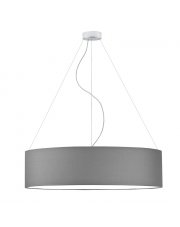 Geometryczna lampa wisząca PORTO fi - 80 cm - kolor szary stalowy