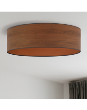 Skandynawska lampa sufitowa z abażurem imitującym fornir MEDINA ECO fi - 80 cm