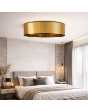 Nowoczesny plafon sufitowy do sypialni 80 cm złoty glamour MEDINA MIRROR fi - 80 cm