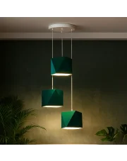 Nowoczesna 3-punktowa lampa wisząca do sypialni MAJORKA