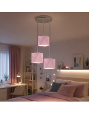 Kaskadowy żyrandol dla dziewczynki MAJORKA w jasnofioletowym kolorze