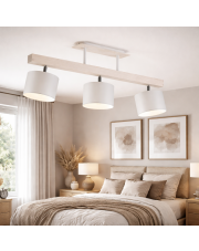 Nowoczesna lampa sufitowa z drewna HOLLYWOOD