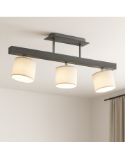 Plafon drewniany HOLLYWOOD lampa sufitowa 3 punktowa regulowana