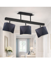 Potrójna lampa sufitowa na drewnianym stelażu MIRAMAR regulowana lampa sufitowa do salonu