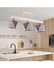 Potrójna lampa sufitowa z możliwością regulacji MIRAMAR designerska 3 -punktowa lampa sufitowa do kuchni