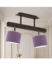 Nowoczesna lampa sufitowa z regulacją kąta padania światła nad stół EPIR na drewnianym stelażu