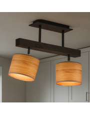 Lampa sufitowa drewniana 2 punktowa regulowana EPIR ECO
