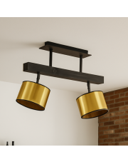 Nowoczesny plafon sufitowy z drewna w stylu skandynawskim EPIR MIRROR