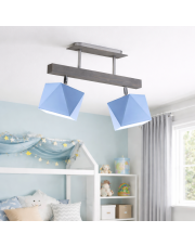 Drewniana lampa sufitowa na belce ASTIR