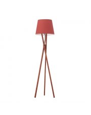 Mahoniowa lampa stojąca z drewna ANDORA